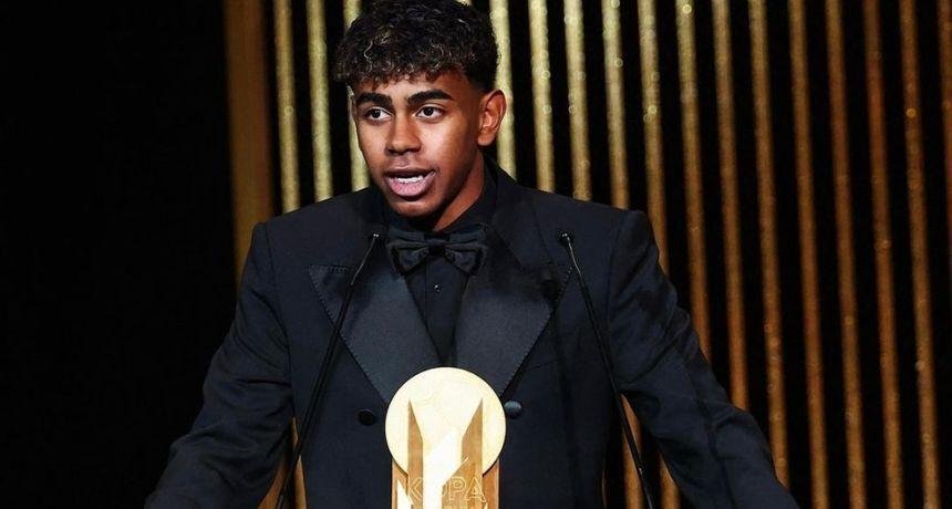 Lamine Yamal, humble et inspiré après son deuxième Trophée Kopa