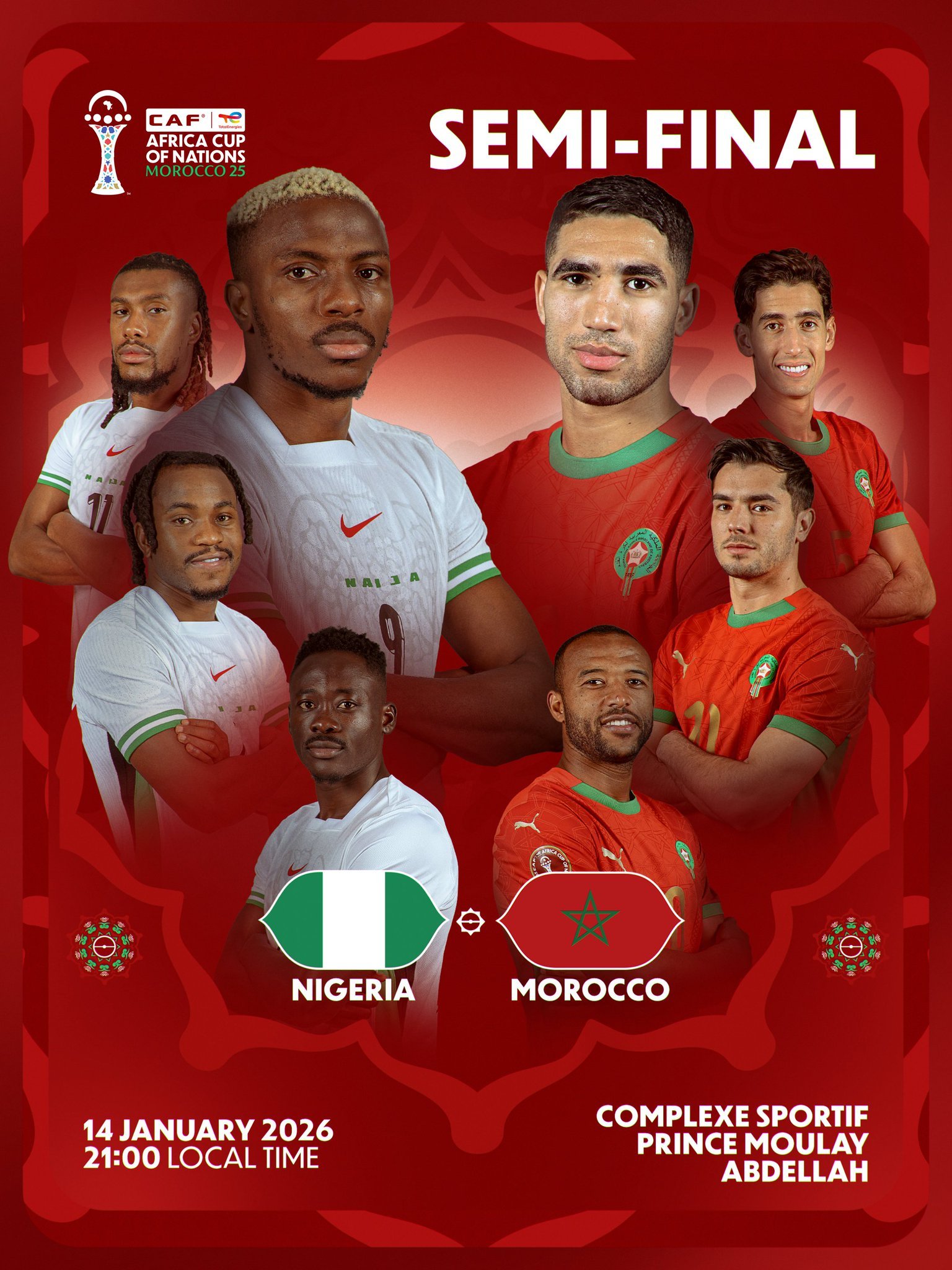 CAN Maroc 2025 : Maroc-Nigeria, duel au sommet